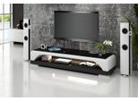 Rtv Tv Sideboard Tavolo In Pelle E Vetro Mobile Tv Tavolo Designer Nuovo TS1005