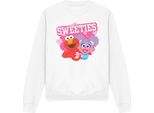 Sesame Street - Felpa "Sweeties"" Per Bambini/Donne Unisex, Valentinstag TV28839 (M) (Weiß)"