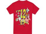 Spongebob Squarepants - Maglietta "Ho 12 Anni"" Per Bambini TV28774 (158-164) (Rosso)"