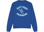Sesame Street - Felpa "Just Keep Jumping"" Per Uomo/Donna Unisex TV28844 (L) (Blu Royal)"