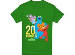 Sesame Street - Maglietta Per Uomo/Donna Unisex, 20° Compleanno TV28966 (4XL) (Irish Green)
