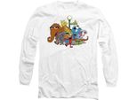 Sesame Street - T-Shirt Unisex Uomo/Donna, Manica Lunga TV29026 (Xxl) (Bianco)