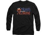 Sesame Street - Maglietta "Team Sesame"" Per Uomo/Donna Unisex, Manica Lunga TV29064 (Xl) (Nero)"