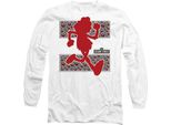 Sesame Street - Maglietta "Runs"" Per Uomo/Donna Unisex, Manica Lunga TV29074 (S) (Bianco)"