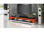 Rtv Tv Sideboard Leder Glass Table Television Table Designer Lowboard Mo.H