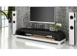 Rtv Tv Sideboard Leder Glass Table Television Table Designer Lowboard Mo.G