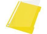 Leitz 4191-00-15 4191 Raccoglitore A Fogli Mobili - A4, Campo Di Etichettatura Lungo, Pellicola Pp, Giallo