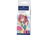 Faber Castell FC-167155 Tekenstift Faber-Castell Pitt Artist Pen Manga 6-Delig Etui ShôJo