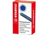 Stabilo 5/0-041 Cartucce D'inchiostro Per Penna Stilografica Blu Reale 6 Pz.