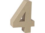 Knorr Prandell 2119293134 Numero 3D "4"" 17,5 X 12,2 X 5,5 Cm Naturale"