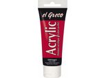 Kreul 28308 Kreul Acrylfarbe El Greco, Krapprot, 75 Ml Tube