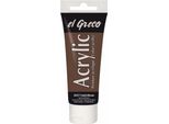 Kreul Acrylfarbe El Greco, Vandyckbraun, 75 Ml