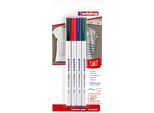 Edding 4600 Penna Tessile Basic Assortita (Blister Da 4)