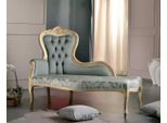 Mobili Chaise Longue Soggiorno Design Classico Rivestimento Tessile