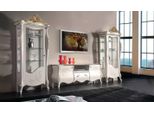 Parete Soggiorno Classica 2X Vetrina Credenza Rtv Scaffale 3 Pz.