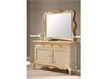 Lusso Credenza Specchio 2Pcs Cassettiere Soggiorno Design Mobili Beige