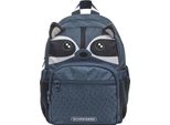 Schneiders Zaino Per Il Tempo Libero Zaino Mini Backpack 6L Rocky Racoon Blu Scuro