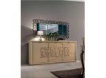 Lusso Credenza Specchio Soggiorno Legno Cassettiera Marrone 2Pcs