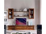 Soggiorno Stile Moderno Pareti Attrezzate 5 Pezzi Set Vetrine Basse Scaffale Nuovo