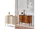 Lussuosa Cassettiera Classica Beige Con 3X Cassetti In Vero Legno Nuova
