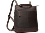The Chesterfield Brand Pelle Zaino Per Il Tempo Libero Zaino Harare Backpack Brown Marrone Scuro