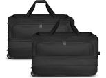 Redolz Borsa Da Viaggio Carrello Duffle Essentials Wheeled Duffle Set L Exp. + L Exp. L Black Nero