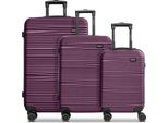Redolz Carrello Essentials 16 Trolley-Set 3 -Pezzi Burgundy Bordeaux