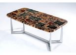 Tavolo Da Cucina Tavolo Da Pranzo Resina Epossidica Tavolo Da Sala Da Pranzo Tavolo 140 Cm Legno Marrone