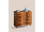 Cassettiera Classica In Legno Marrone Per Soggiorno Design