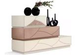 Mobili Italiani Di Design Cassettiera Moderna Beige Mobili In Legno Nuovo