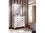 Mobili Italiani In Legno Set Di 2 Pezzi Cassettiera In Stile Con Specchio