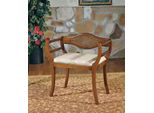 Poltrona Design Legno Seduta Imbottita Poltrona Imbottita Tessuto Nuovo