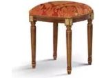 Sgabello Poltrona Design Tappezzeria Poggiapiedi Classico Tessile Nuovo Ottomano