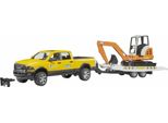 Bruder Spielwaren Gmbh & Co. Kg Ram 2500 Power Wagon Service+Miniescavatore
