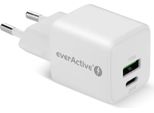 Everactive Phone Charger Gan 1X Us B, 1X USB-C 20W White