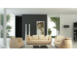 Set Di Divani Royal Luxury Designer Couch Upholstery 3+2+1 Leather Sofa Seat Beigea