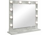 Vidaxl Specchio Per Lavabo Rettangolare Grigio Cemento 60 X 55 X 18 Cm