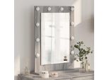 Vidaxl Specchio Per Lavabo Rettangolare Grigio Sonoma 70 X 50 X 18 Cm