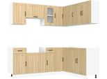 Vidaxl Set Di Mobili Da Cucina Da 11 Pezzi Lucca Sonoma In Legno Di Quercia