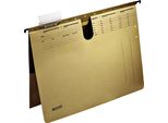 Leitz 1912-00-00 1912 Raccoglitore A Sospensione Alpha® - Pinzatura, Cartoncino Naturale, Marrone Naturale