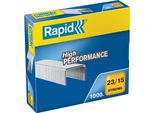 Rapid® 24870200 Graffette 23/15 Mm, Forti, Zincate, 1000 Pezzi
