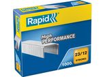 Rapid® 24870000 Graffette 23/12 Mm, Forti, Zincate, 1000 Pezzi