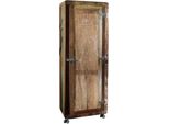 MASSIVMOEBEL24 | Freezy #06 Armadio In Legno Riciclato - Laccato / Multicolore 60X48X165