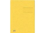 Oxford 400116207 Top File+ Raccoglitore A Fogli Mobili - A4, Cartone 390G/Mq, Pinzatura Commerciale E Ufficiale, Giallo