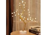 Led Pearl Tree Lampada Bianco Caldo Artificiale Albero Bonsai Luce Notturna Luci Decorative Batteria Operata Decorazione Interna