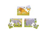 Bigjigs Toys Puzzle 3In1 Animali Safari