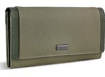 Bugatti Portafoglio Ladies Long Wallet With Flap Green Cachi