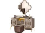 Tavolino Da Toilette Moderno Beige Tavolino Da Toilette Arredo Camera Da Letto