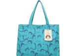 Fritzi Aus PreußEn Borsa Shopper Borsa A Tracolla Easy 01 Canvas Shopper Frida Heads Petrolio