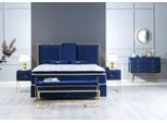 Letto Blu Metallo Mobili Design Elegante Camera Da Letto Mobili Lusso Moderno Nuovo